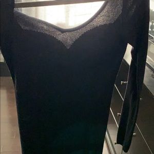 Guess sweetheart mesh sweater